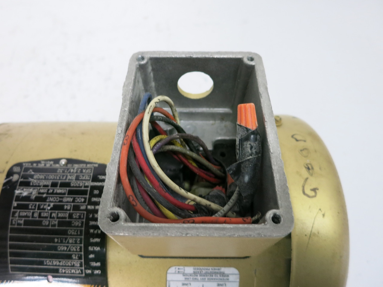 Baldor VEM3542 0.75 HP AC Motor 230/460V 1755 RPM 56T 35J302P667G1 TEFC (DW7829-1)