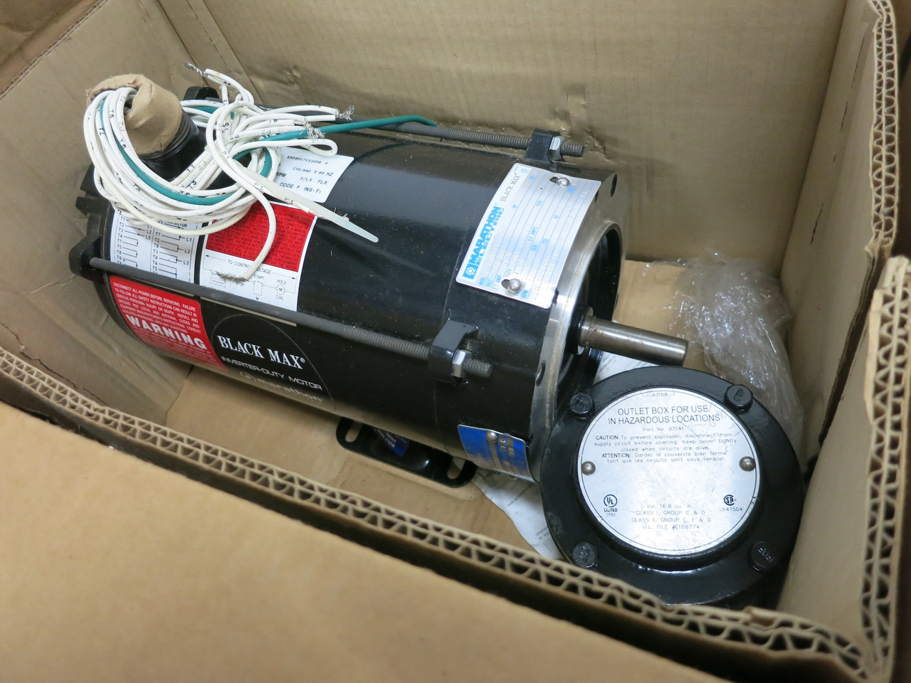 NEW Marathon LC 56H17E5305B 1 HP AC Motor 230/460V 1725 RPM Y604 56C (DW7833-1)