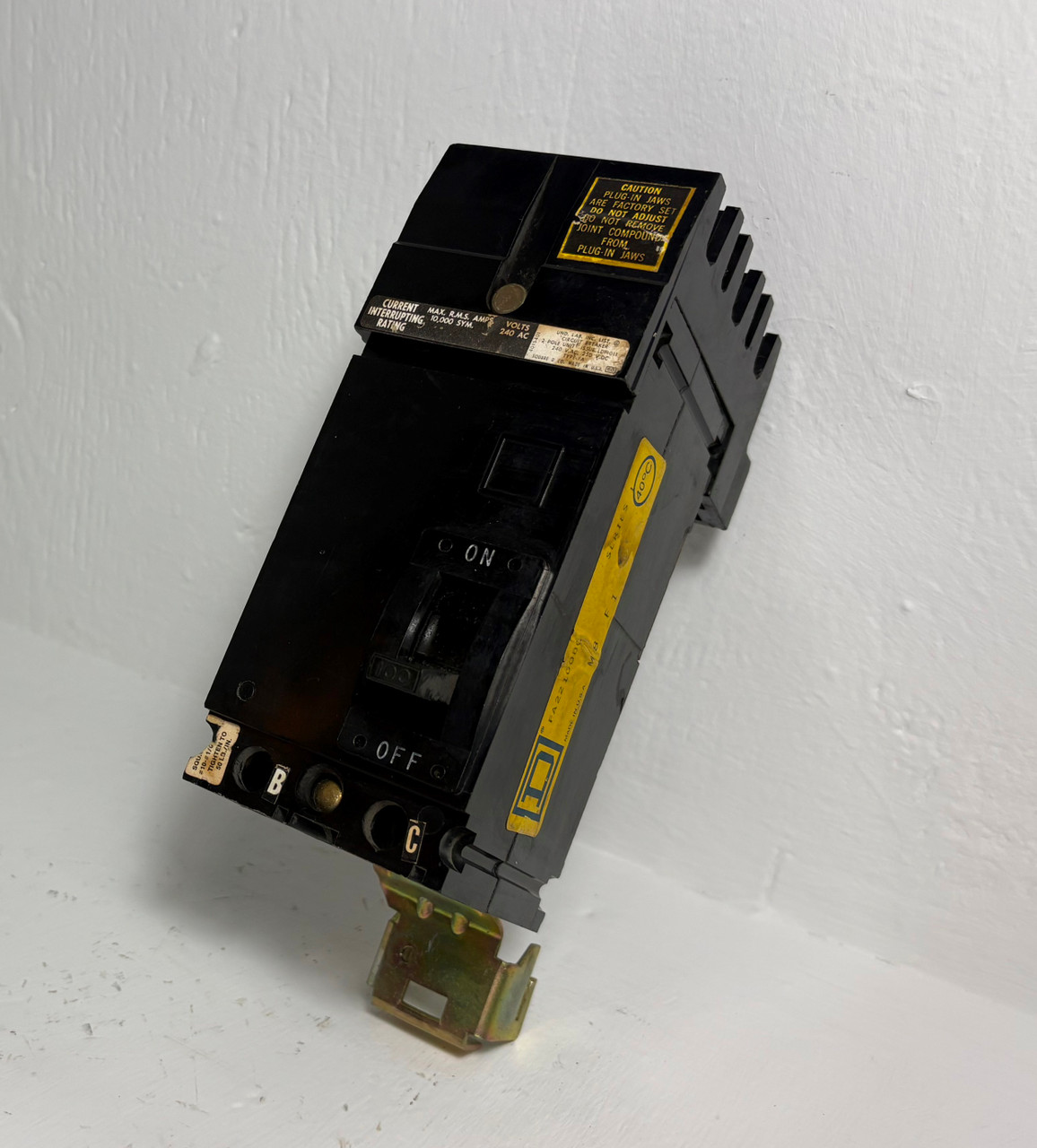 Square D I-Line FA22100BC 100A 2P Circuit Breaker Black 240V FA 2 Pole 100 Amp (EM5759-1)