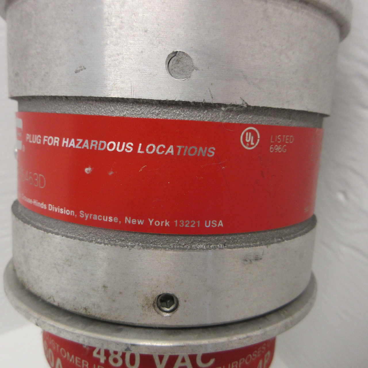 Cooper Crouse-Hinds SP6463D Plug For Hazardous Locations 480V 60A 60CY 3PH 3W 4P (AH0912-1)