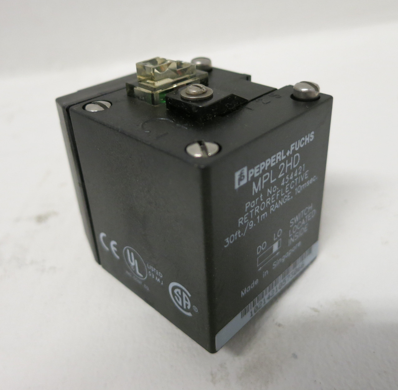 NEW Pepperl Fuchs MPL2HD Photoelectric Sensor Head Retro-Reflective MP Honeywell (DW7840-1)