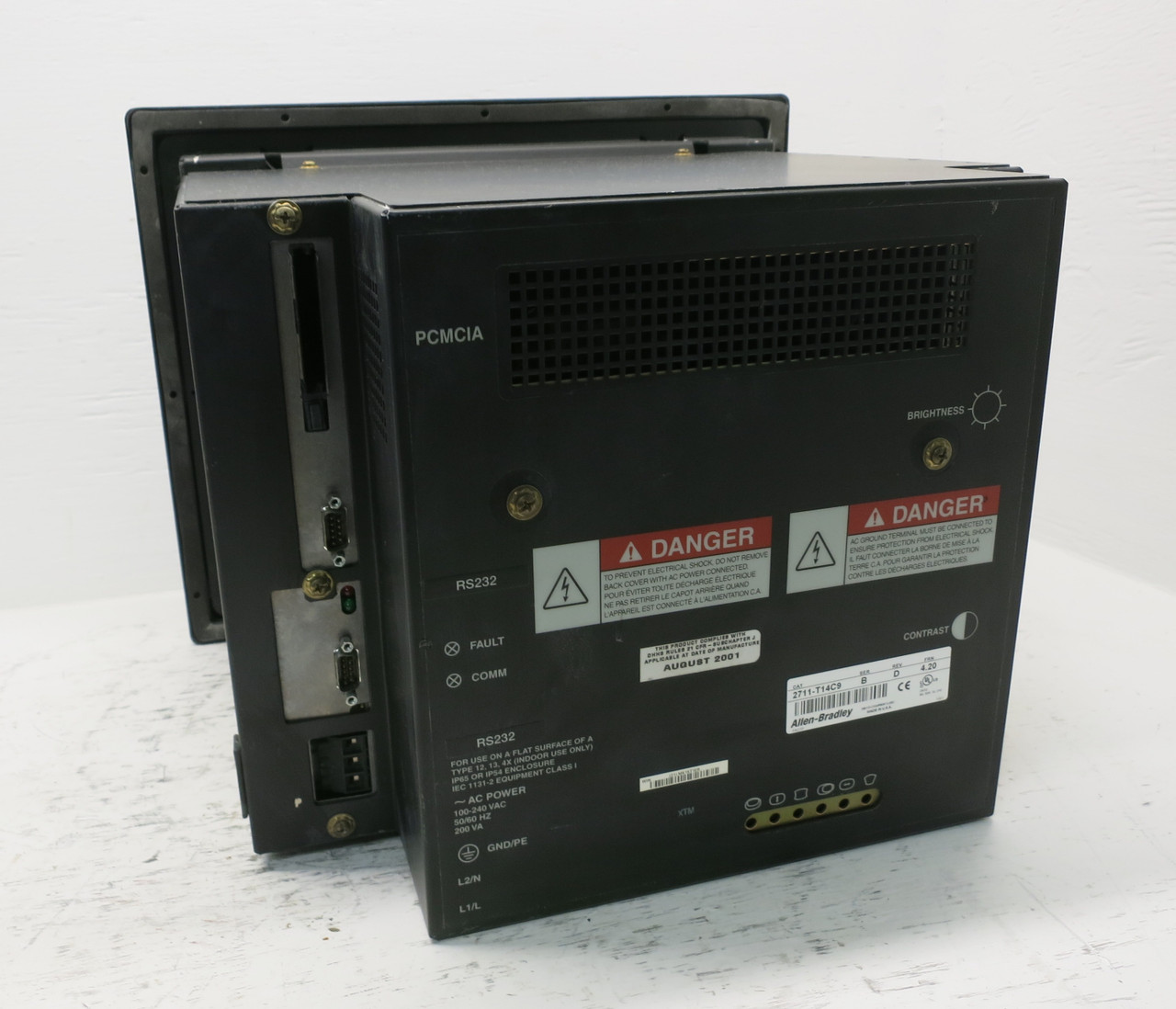 Allen Bradley 2711-T14C9 Ser B Rev D FRN 4.20 PanelView 1400 Display Terminal (DW7847-1)
