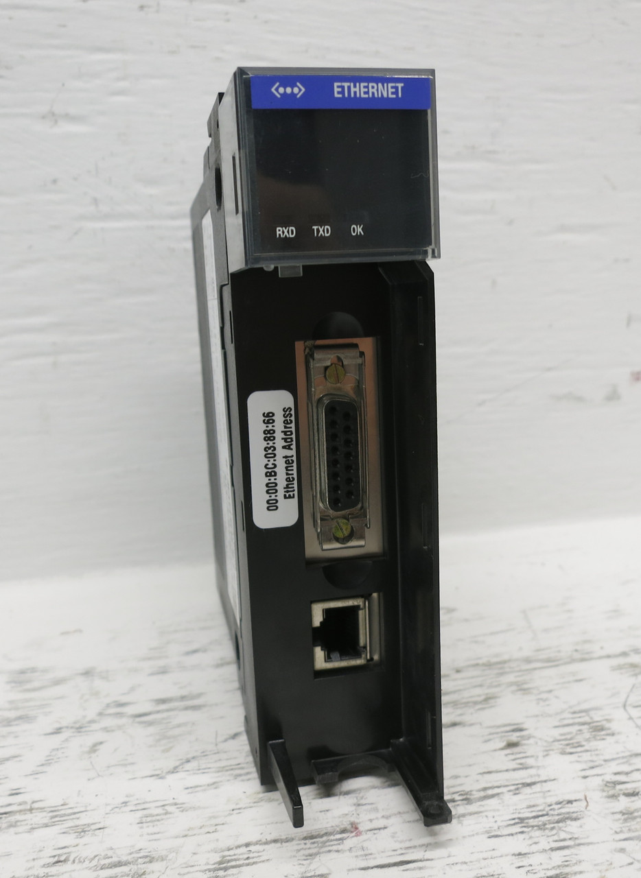 Allen Bradley 1756-ENET Ser A Rev M01 FW 1.18 Ethernet TCP/IP ControlLogix PLC (DW7854-1)