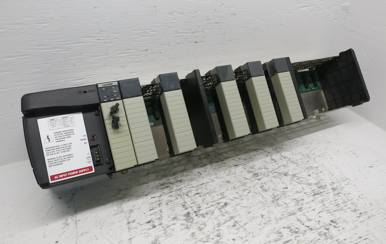 Allen Bradley 1756-A17/B ControlLogix PLC Rack 1756-PA72/B PS + 1756-L1/A CPU (DW7848-1)