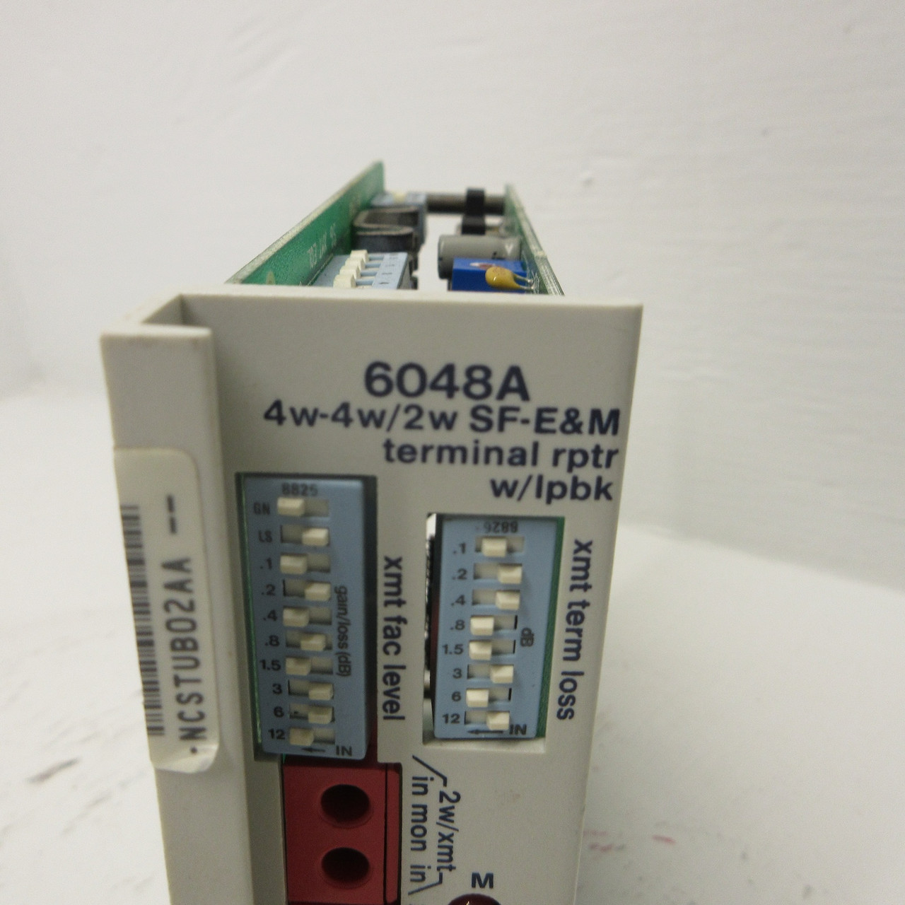 Tellabs 836048A Thermal Repeater 6048A 4w-4w/2w SF-E&M Terminal Rptr w/ lpbk (AH0918-7)