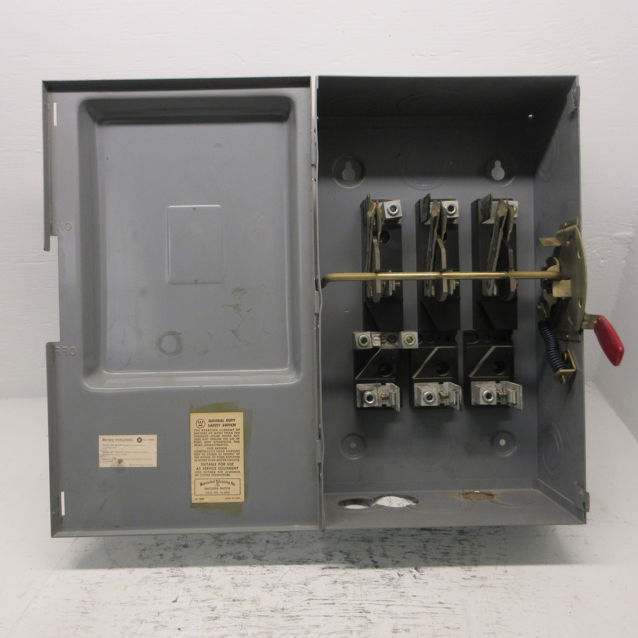 Westinghouse GF-424N General Duty Fusible Safety Switch 200A 240V 3PH 4W 200 Amp (AH0920-1)