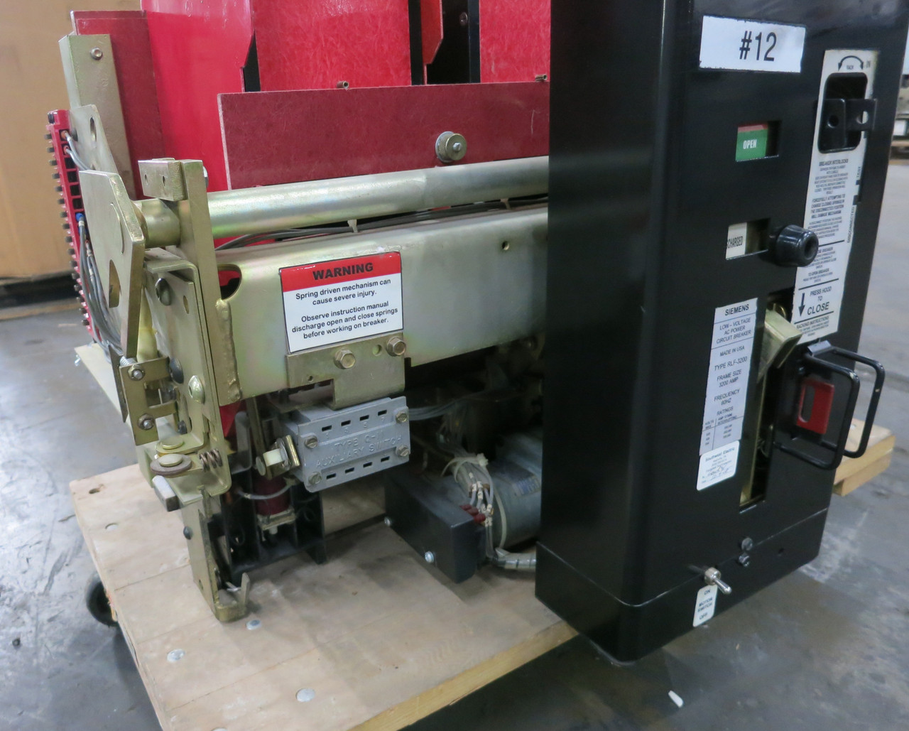 Siemens RLF-3200 3200A Air Breaker LSIG Static Trip III RMS-TSIG-TZ-CP 3200 Amp (DW7857-1)