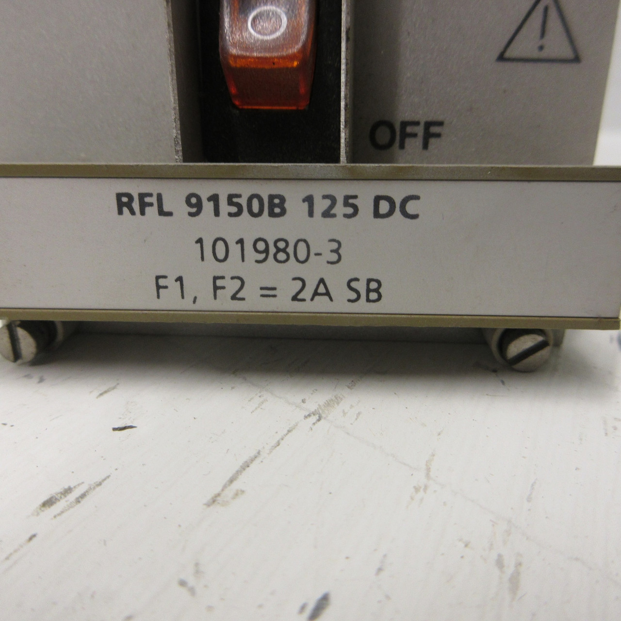 Dowty Control Tech 101980-3 Power Supply RFL 9150B 125VDC Control For 9800 Modem (AH0919-1)