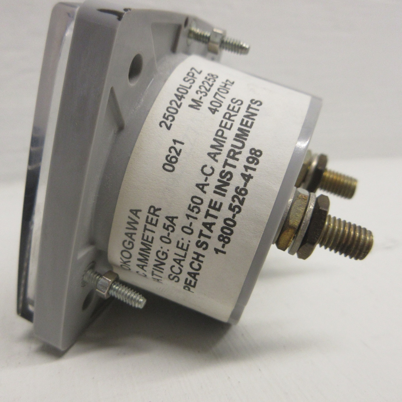Yokogawa 250240LSPZ AC Ammeter Rating: 0-5A Scale: 0-150 A-C Amperes 40/70HZ (AH0925-41)
