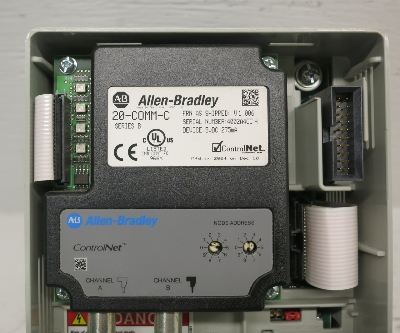 Allen Bradley 20AD3P4A0AYNNCC0 2 HP PowerFlex 70 480V AC VS Drive FW 2.001 Ser A (DW7878-17)