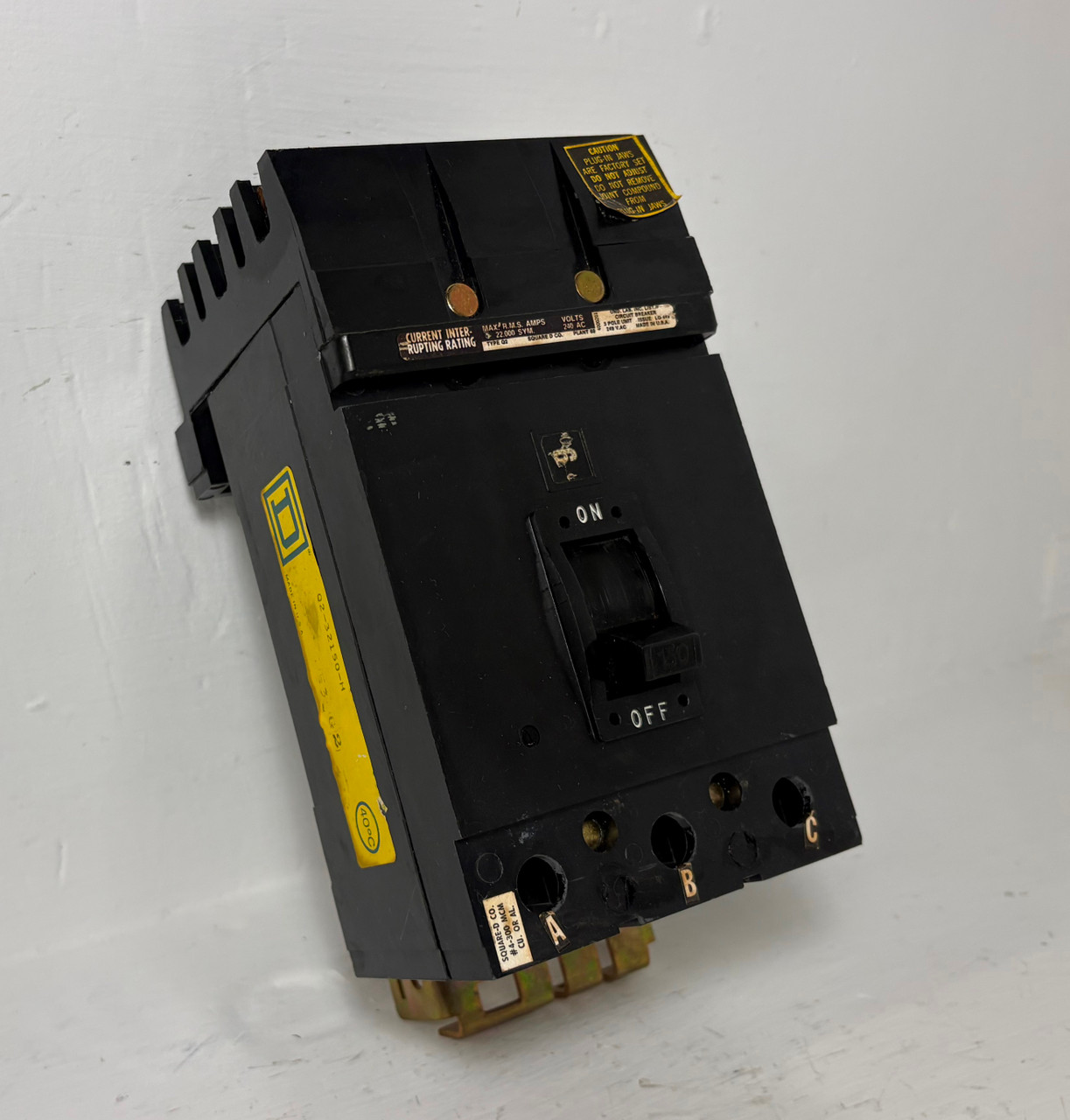 Image of Square D I-Line Q232150H 150A Circuit Breaker 240 VAC 3 Pole Type Q2 150 Amp