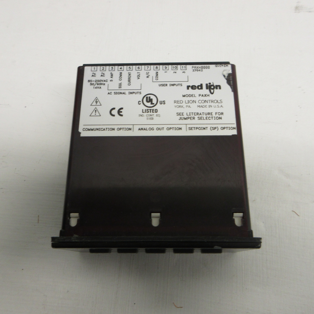 Red Lion Controls Model PAXH0000 AC True RMS Voltage and Current Meter PAXH (AH0927-1)