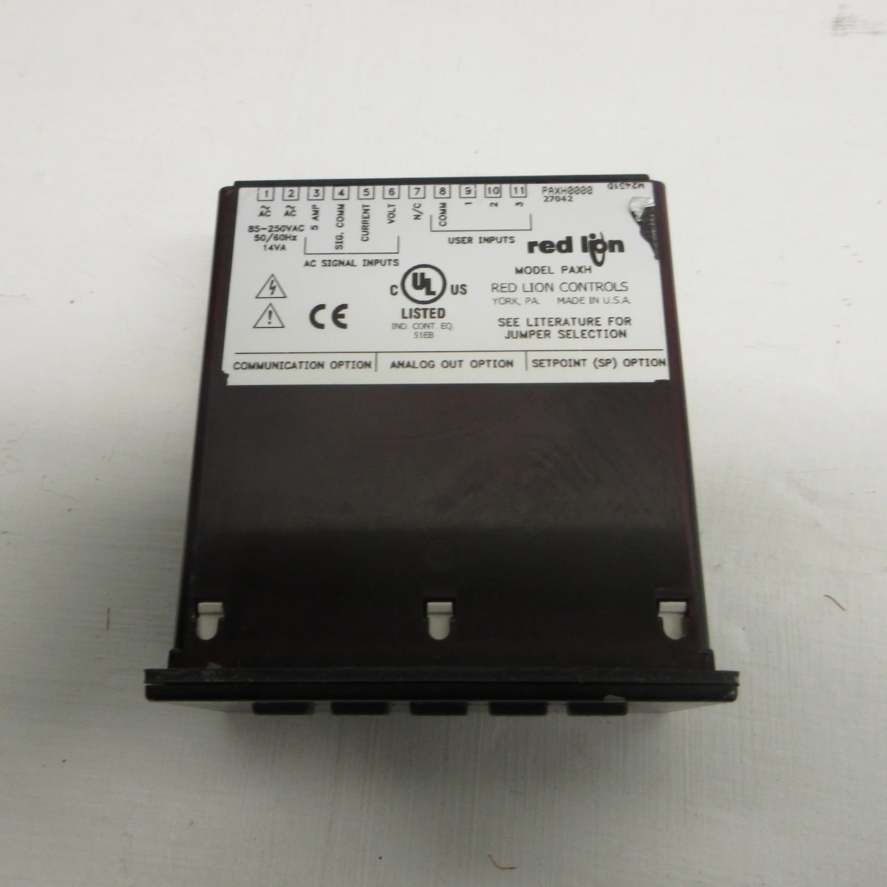 Red Lion Controls Model PAXH0000 AC True RMS Voltage and Current Meter PAXH (AH0927-3)