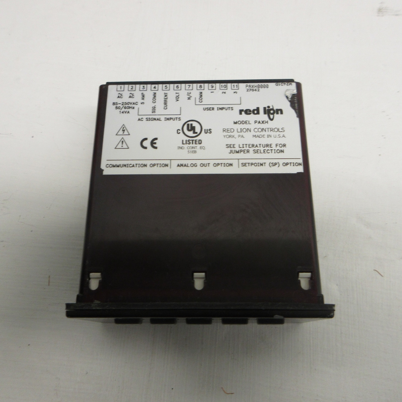 Red Lion Controls Model PAXH0000 AC True RMS Voltage and Current Meter ...