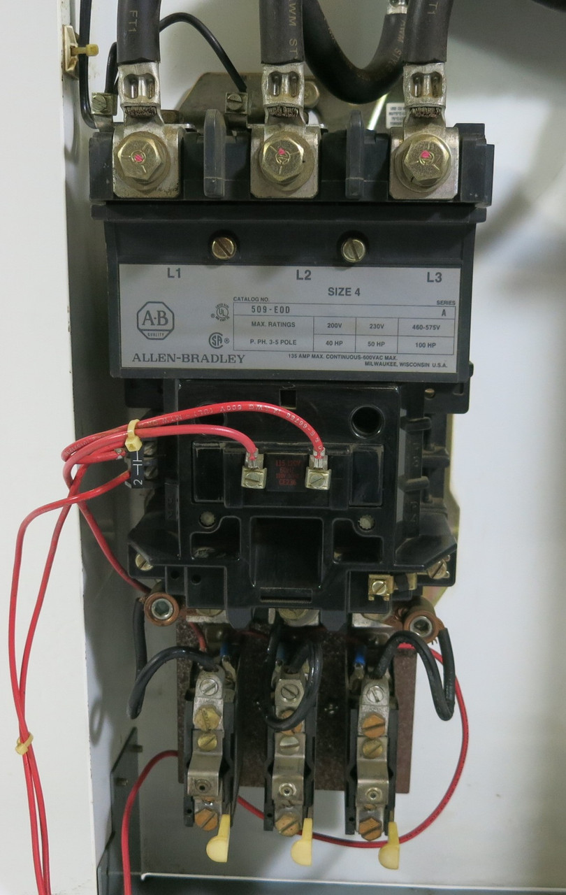 Allen Bradley 2100 Centerline Size 4 200 Amp Fusible 39" MCC Bucket 509-E0D (BJ1068-1)