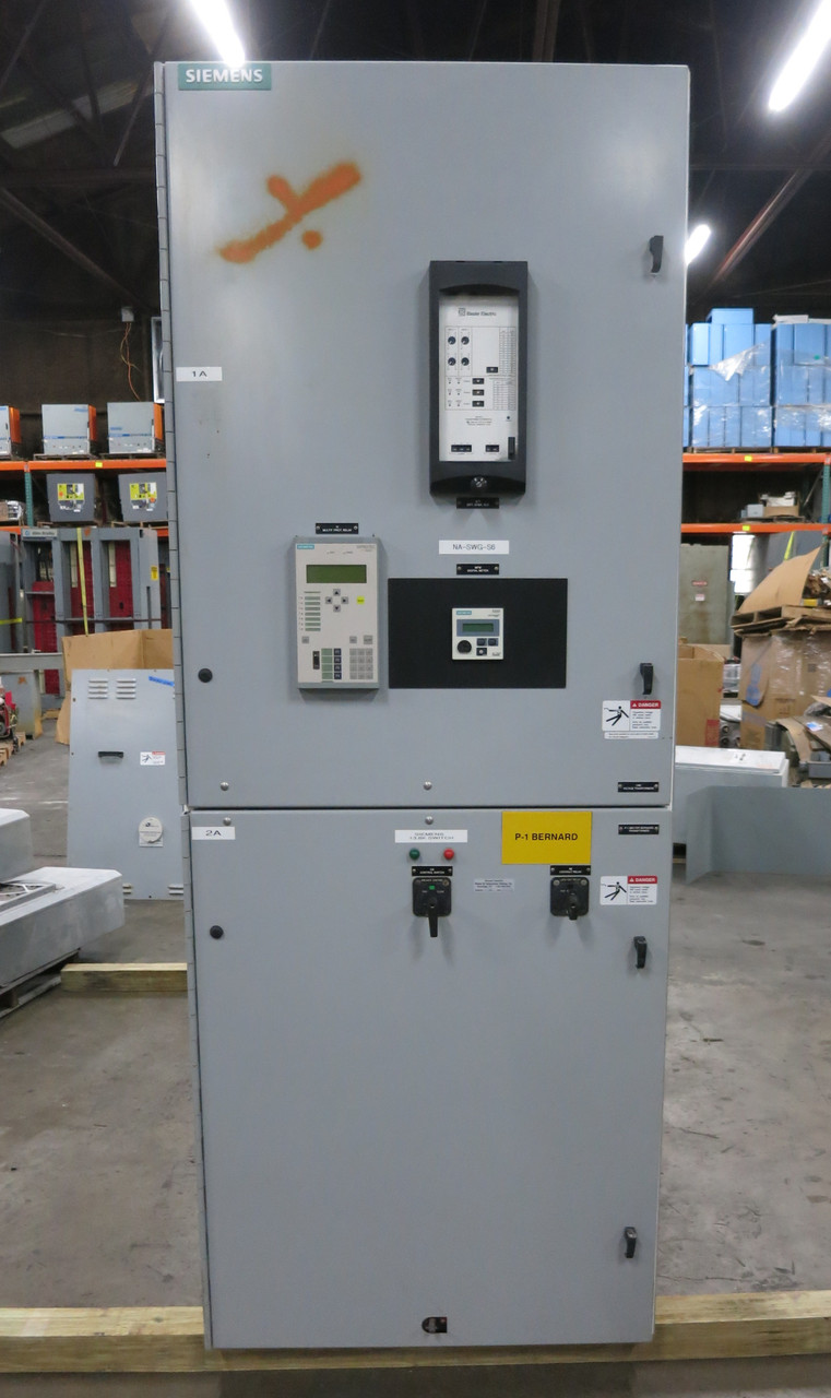 Siemens GM Switchgear 1200A 15kV Vacuum Circuit Breaker Panel 1200 Amp MV GMI (DW7883-1)