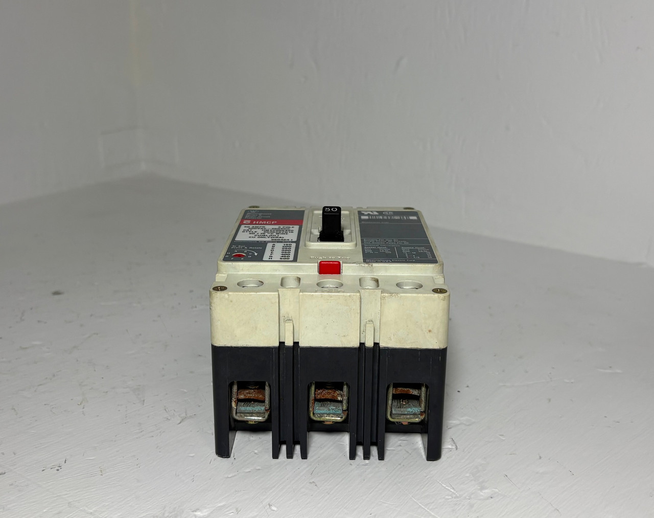 Westinghouse HMCP050K2C 50A Circuit Breaker Glossy 480/600V 3 Pole HMCP 50 Amp (EM5772-3)