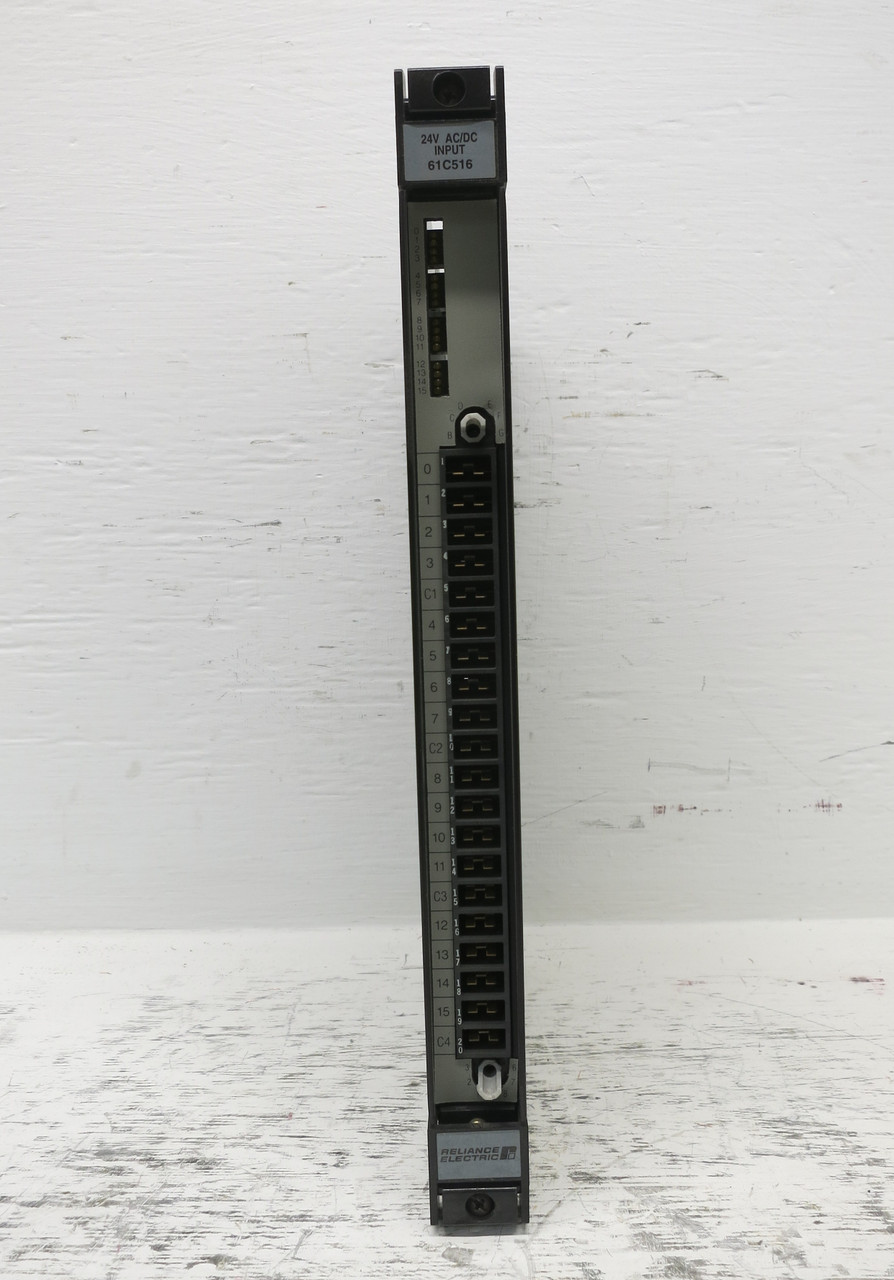 Reliance Electric 61C516 24V AC/DC Input Module AutoMax PLC 57637-A (DW7893-1)
