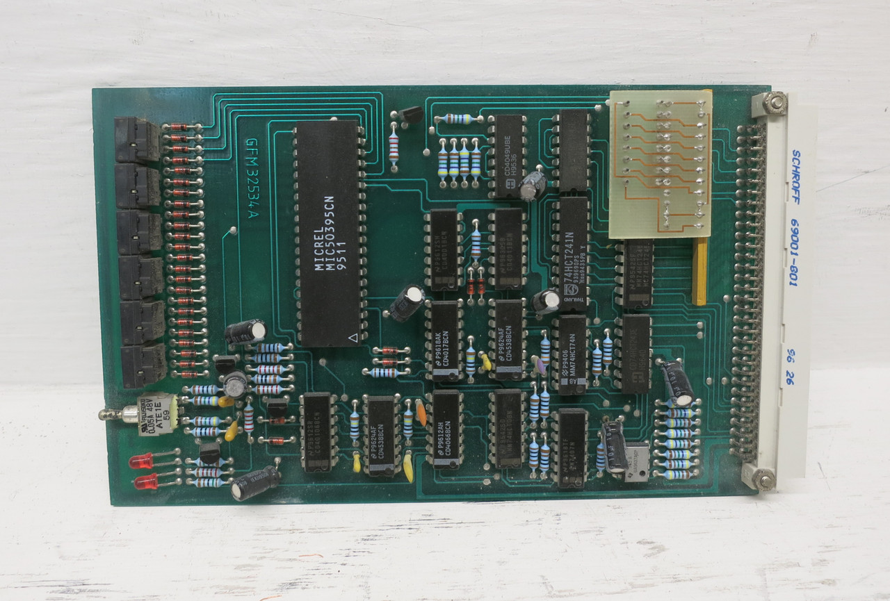 GEDevelop GFM32534A GFM PLC Module PC Circuit Board GFM32534-A PCB Schroff (DW7892-2)