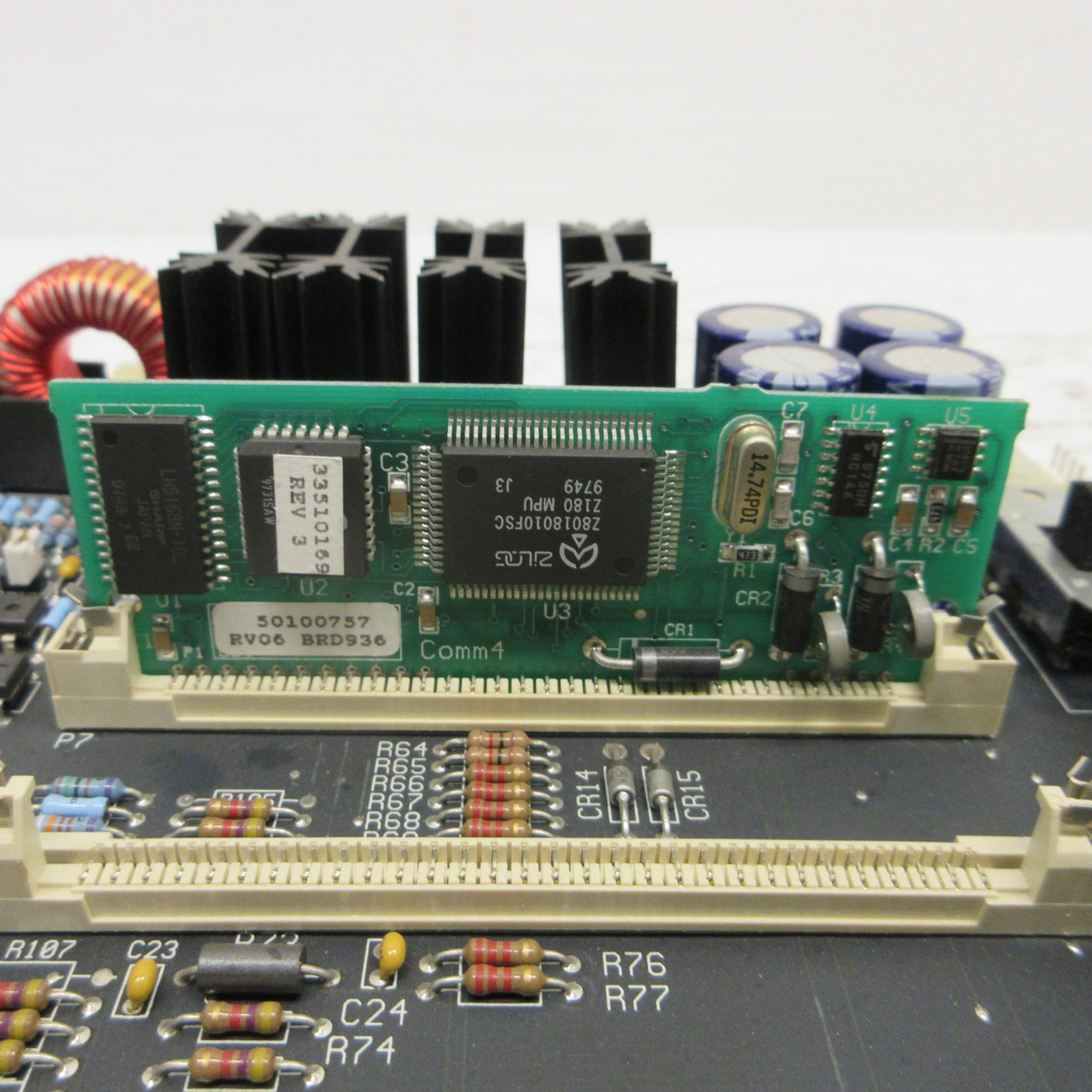 Trane Tracer Summit Blue 50100837 Rev 3 E98C HVAC PCB PC Board "Blue" w/ 5010057 (AH0935-1)