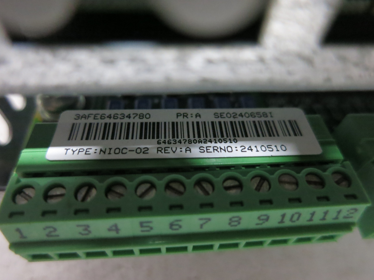 ABB NDCU-12 VS Drive Control Unit ACS-600 NDCU-12K NIOC-02 3AFE64634780 VFD (DW7906-3)