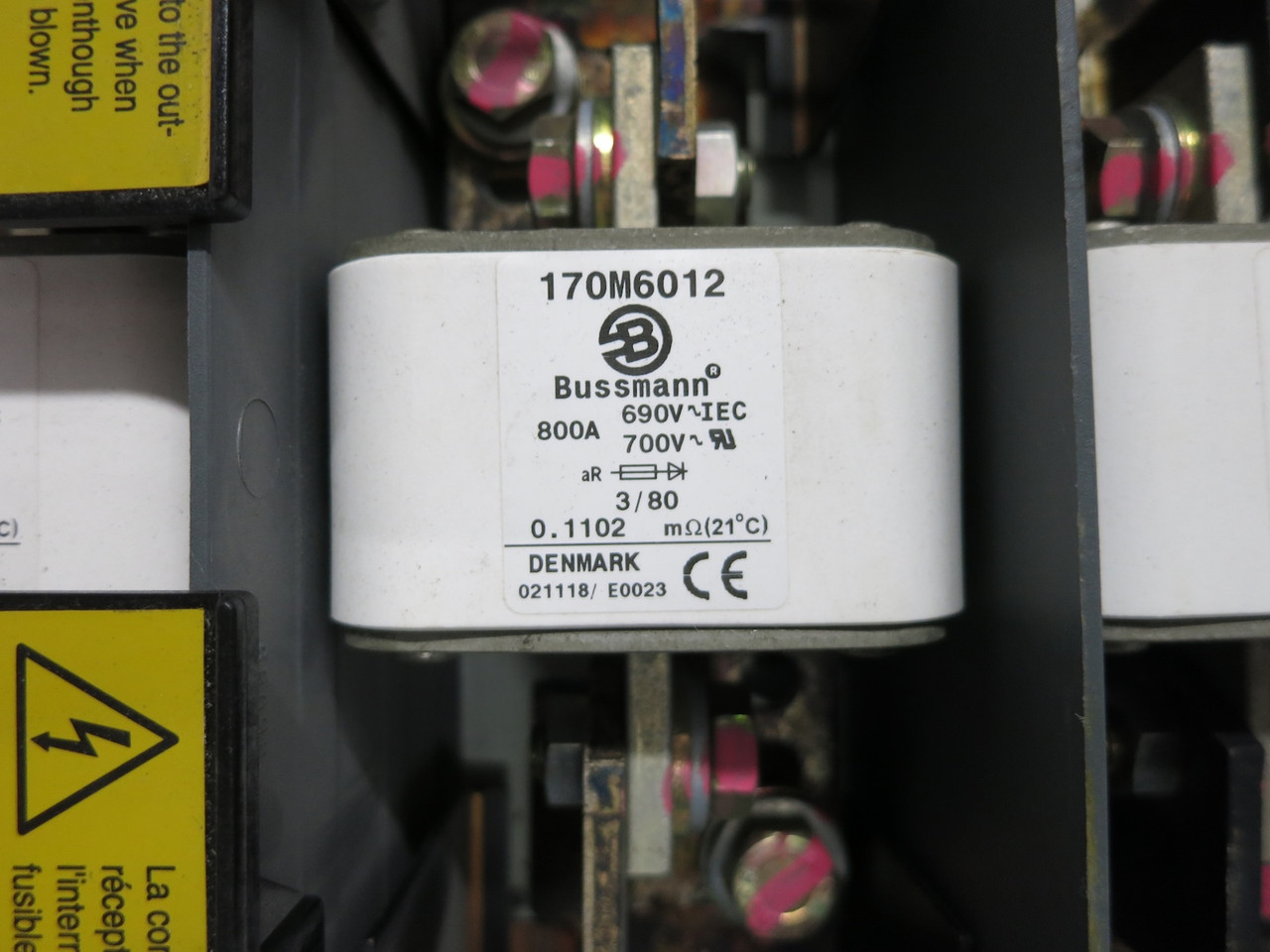 ABB OESA-630R03 630A Fusible Disconnect Switch Interrupter 630 Amp 3P 170M6012 (DW7904-1)