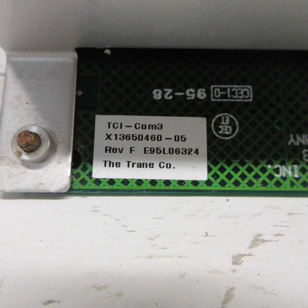 Trane X13650460-05 Rev F Chiller Purge TCI-Com3 Module PLC E95L06324 X1365046005 (AH0940-1)