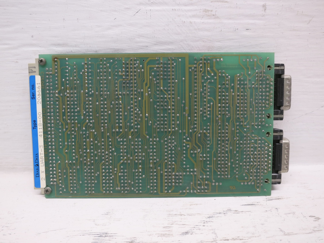 DIAB Data 047-4118-00 Gedevelop GFM Databoard PC Circuit Board PLC 2x UART-3 PCB (DW7918-1)