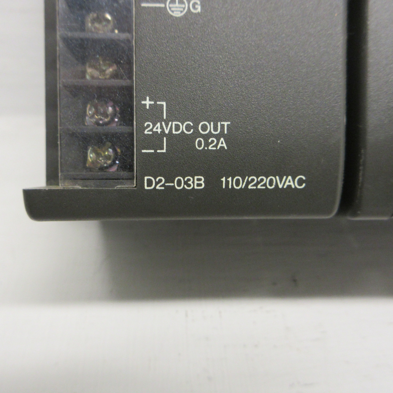 Direct Logic 205 Koyo 3 Slot Rack Module PLC D2-03B w/ D2-240, D2-08TR, D2-08ND3 (AH0949-1)