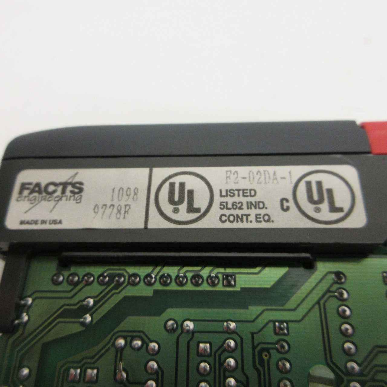 Facts F2-02DA-1 DirectLogic 205 Analog Output Module PLC 2-Channel 12-Bit Card (AH0954-1)