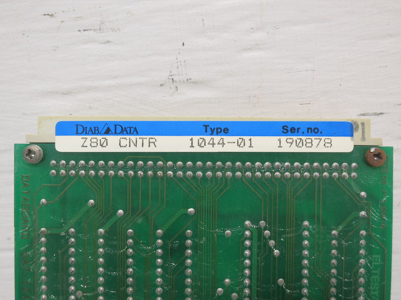 DIAB Data 047-1044-01 Gedevelop GFM Databoard PC Circuit Board PLC Z80 CNTR PCB (DW7921-1)