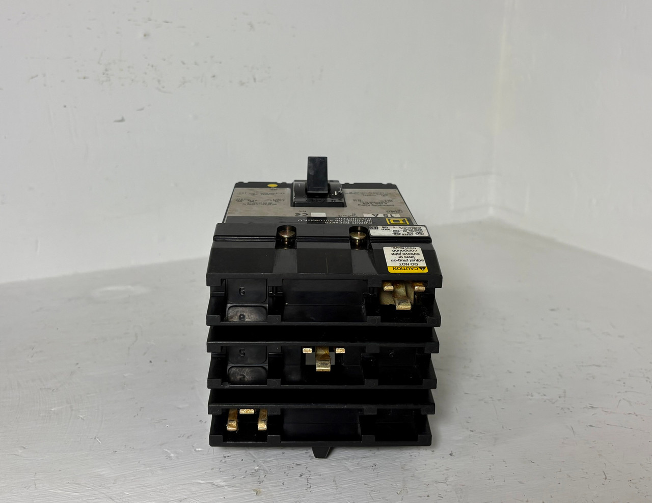 Square D I-Line FC34015 15A Circuit Breaker 480 VAC 3P Type FC 15 Amp 3P HACR (EM5798-2)