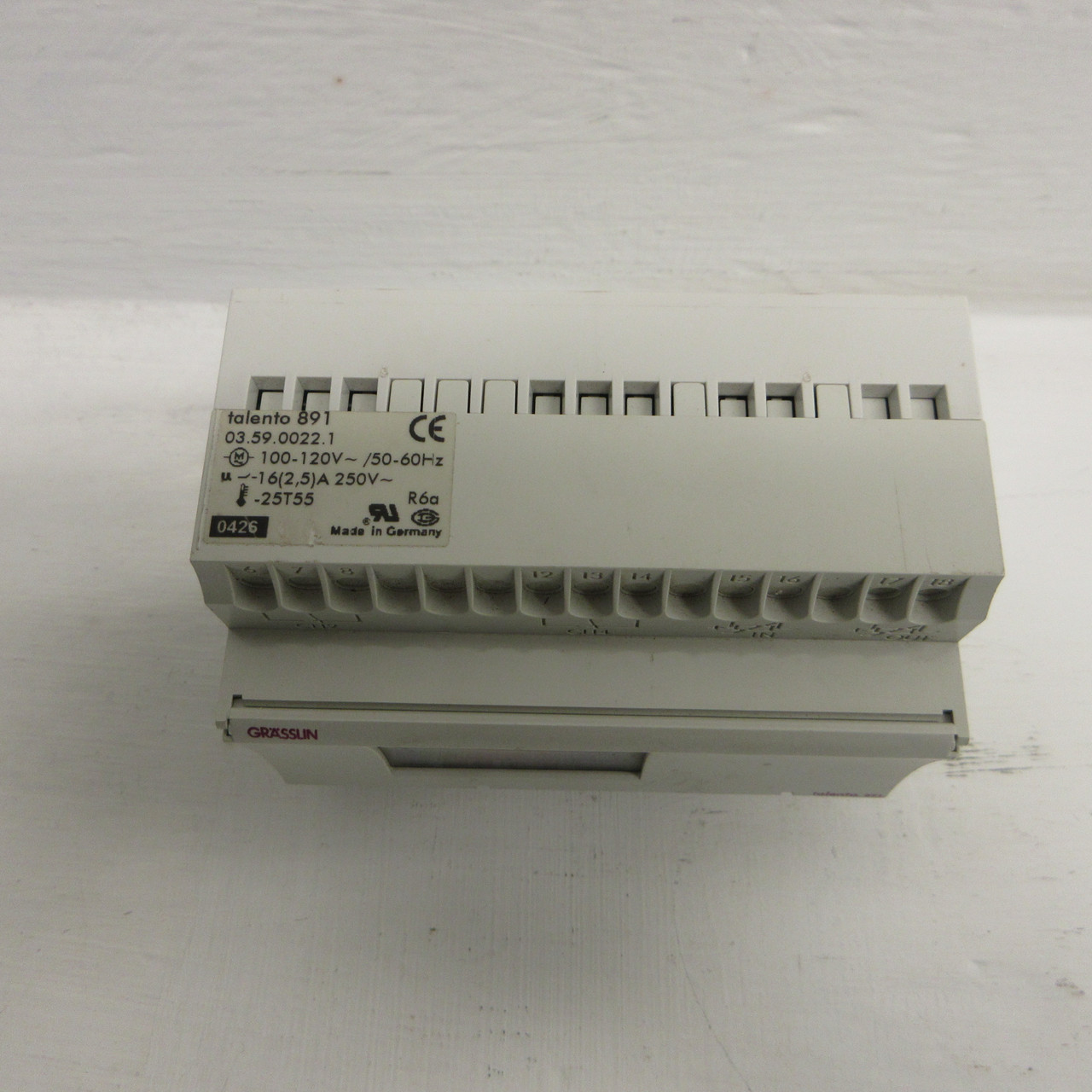 Grasslin Talento 891 Time Control Single Channel 100-120 VAC 03.59.0022.1 (AH0956-1)