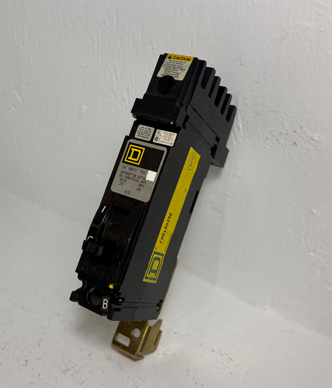 Image of Square D I-Line FHB16020B 20A 1 Pole Circuit Breaker 277V FAB FHB16020 20 Amp 1P