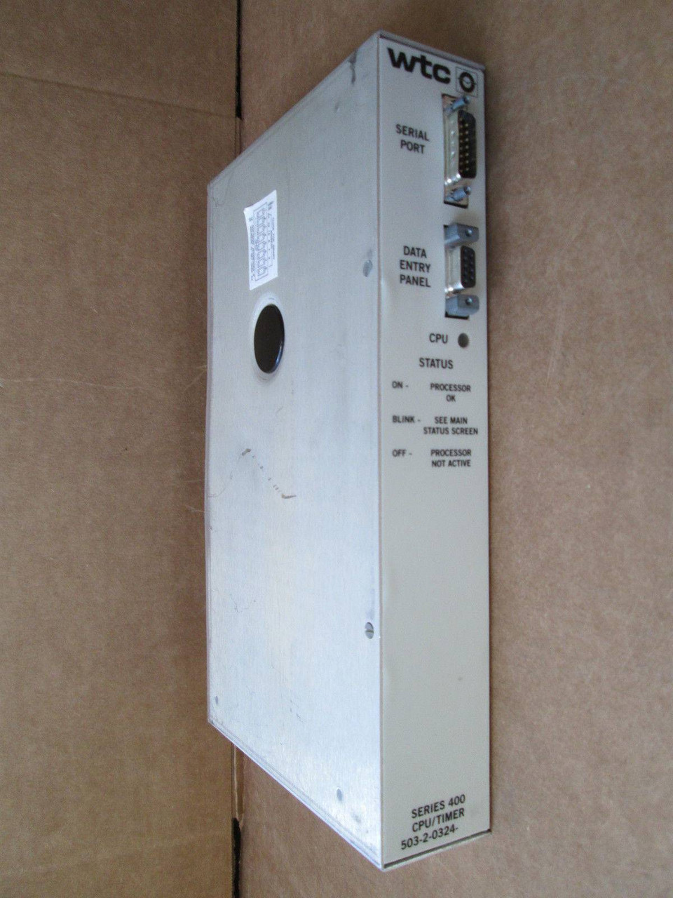 WTC Robotron Series 400 CPU/Timer 503-2-0324 Weld Control Terminal 50320324 (EBI5341-30)