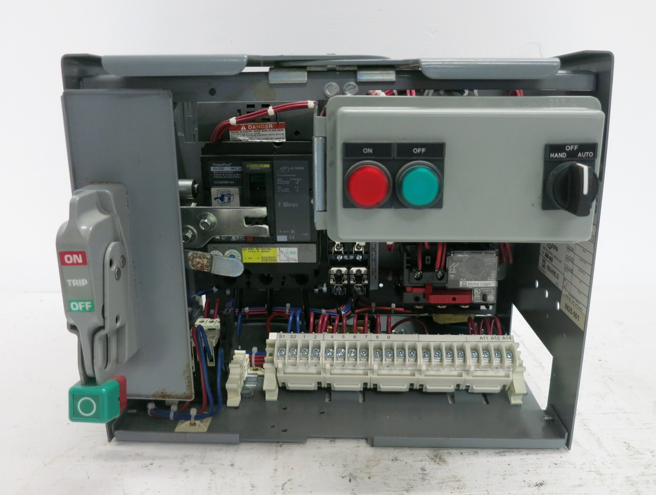 Square D Model 6 30 Amp Breaker Size 1 Starter 12" MCC Bucket 30A HJL36030M71AA (DW7930-2)