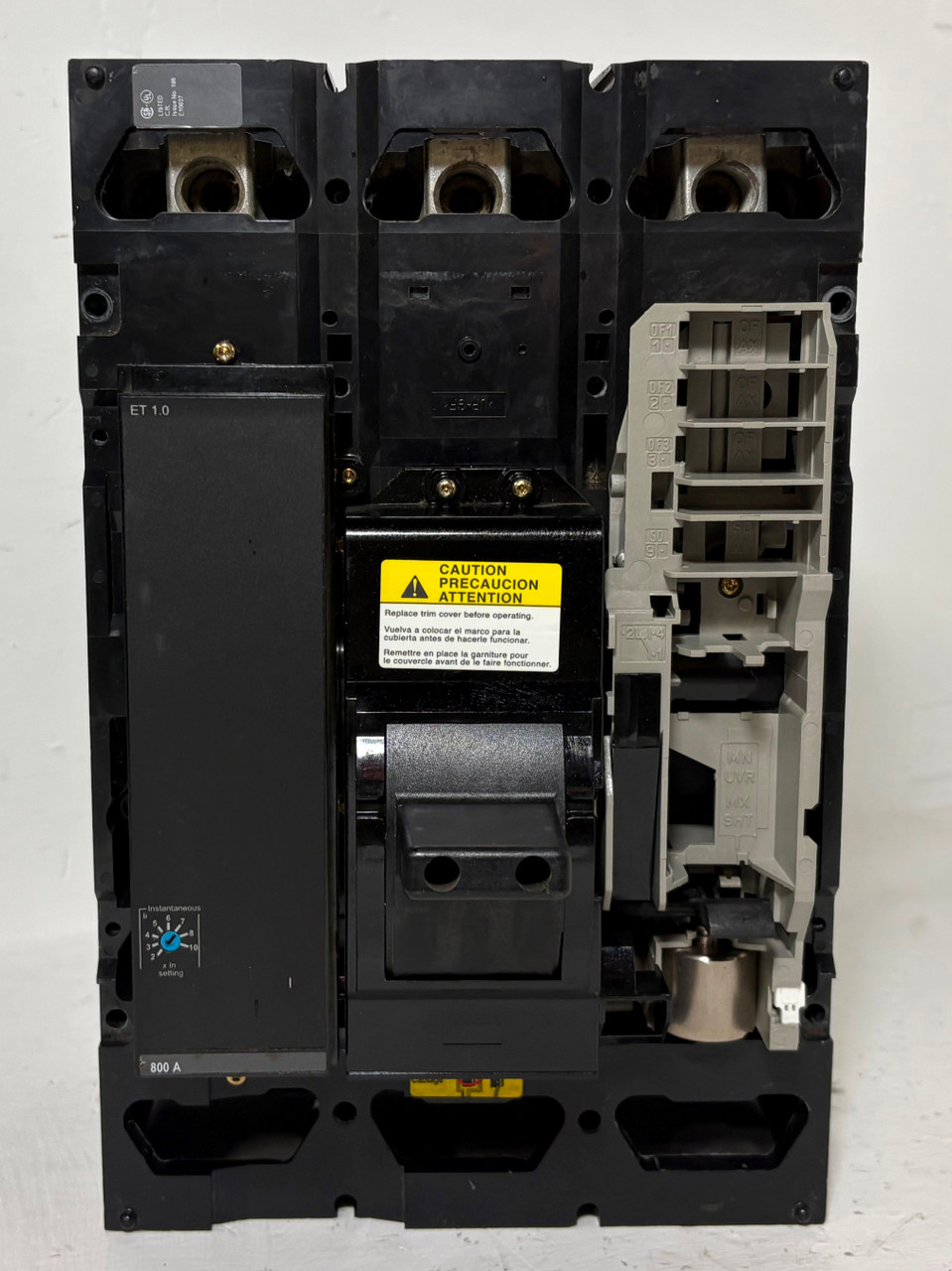 Square D MGM36800 800A PowerPact Circuit Breaker MG 800 Amp 480/600V 3P MG800 (EM5810-1)