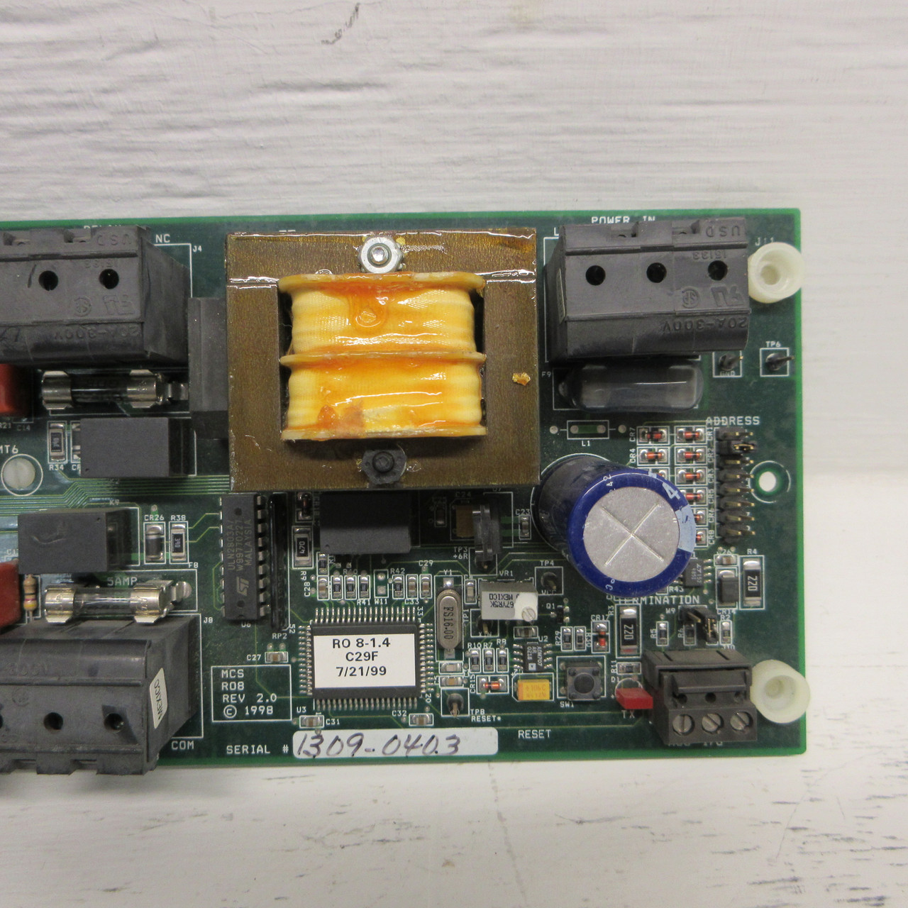 Krank MCS RO8 Rev 2.0 Control Board Power Supply RO 8-1.4 C29F I/O RO814C29F (AH0966-3)