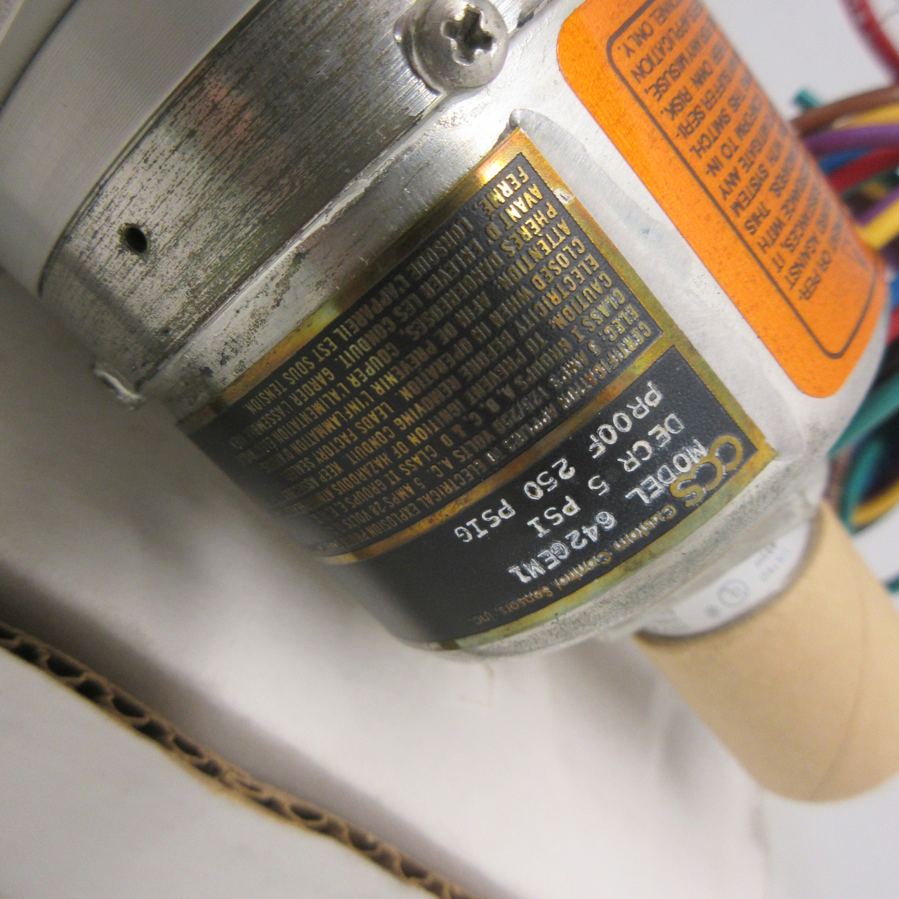 NEW CCS 642GEM1 Custom Control Sensors 5 PSI Decr 250 PSIG Pressure Switch NIB (AH0974-3)