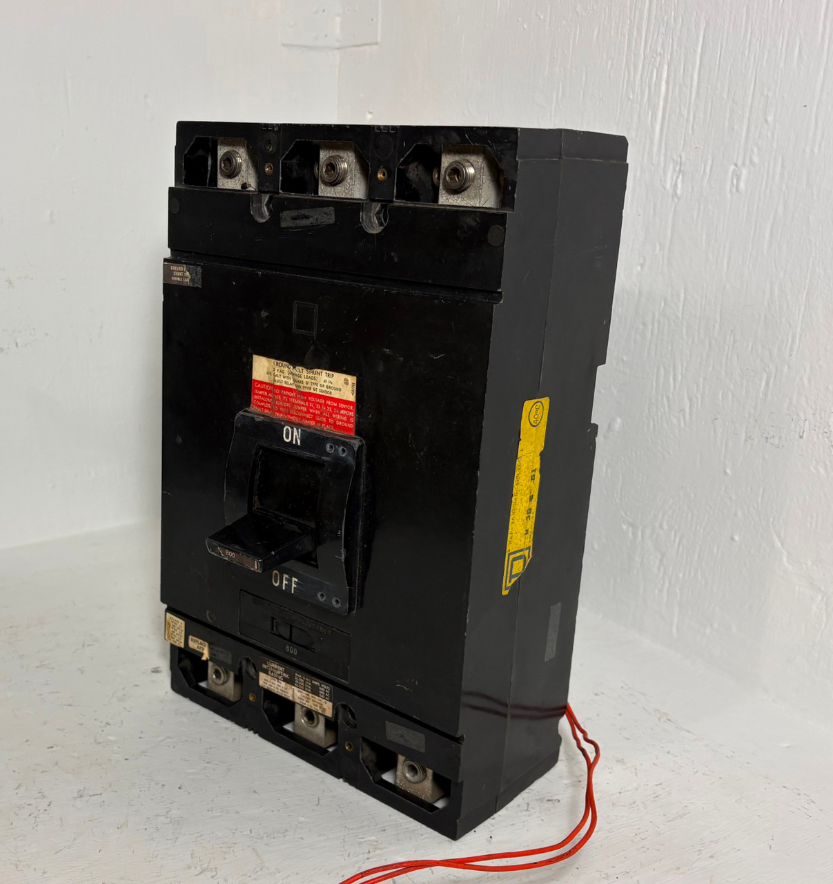 Square D MAP36800G 800A Circuit Breaker w/ Ground Fault 600V 3P MAL 800 Amp flaw (EM5822-1)
