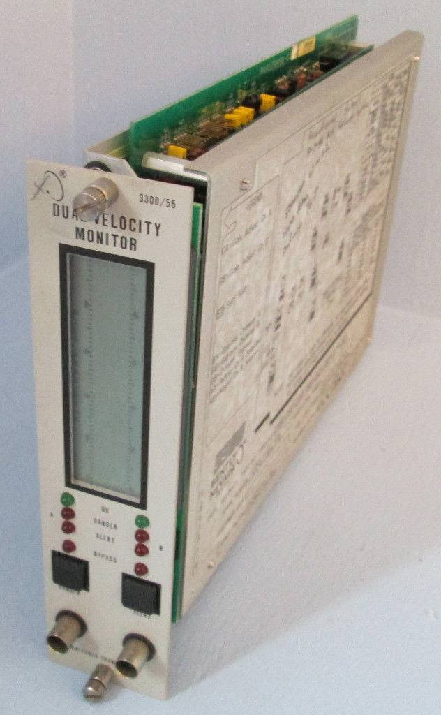 Image of Bently Nevada 3300/55-03-04-05-05-00-00-07-00 Dual Velocity MonitorPLC Module