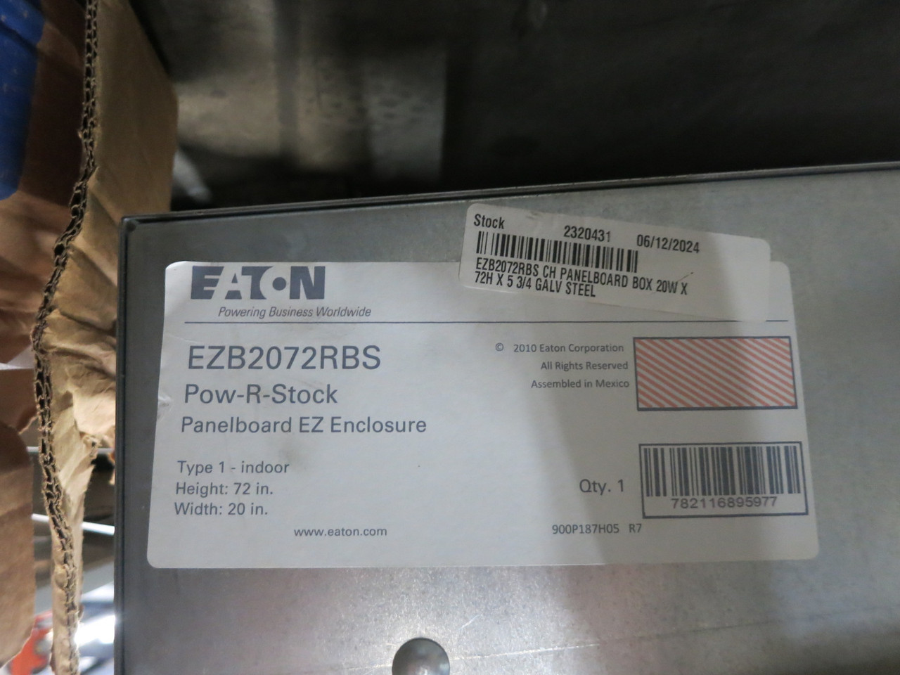 NEW Eaton PRL3X 225A Main Breaker Panel Board 208Y/120V 3PH 4W PDD2 225 Amp (DW7942-1)