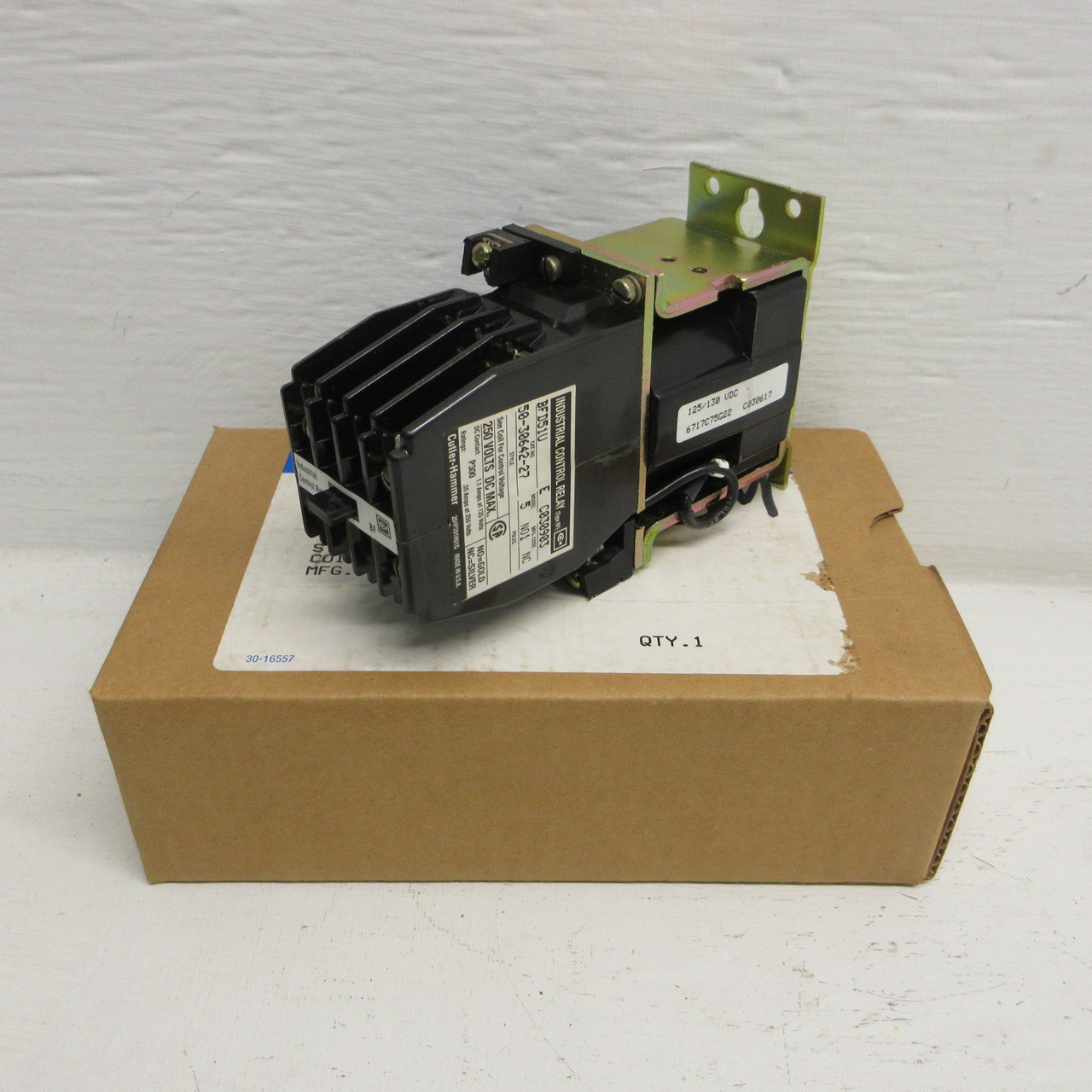 NEW Eaton Cutler Hammer BFD51U Industrial Control Relay 250VDC 10A 130VDC Coil (AH0975-8)