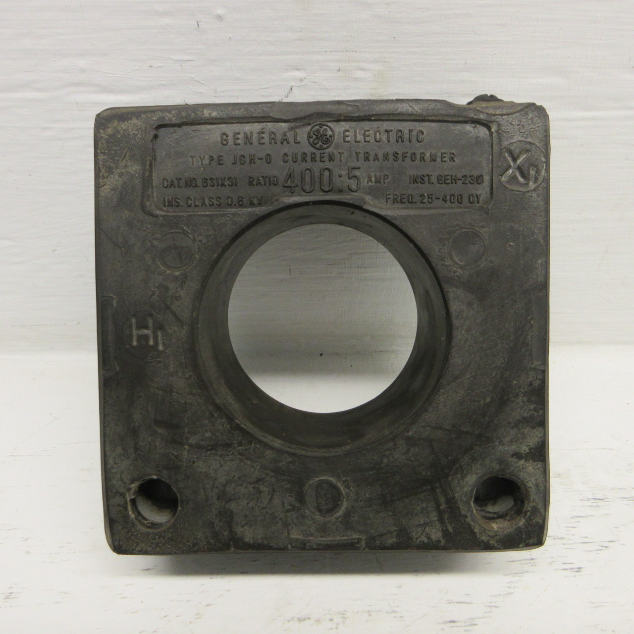 GE 631X31 Current Transformer Type JCH-0 Ratio 400:5A CT General Electric 0.6KV (AH0980-24)