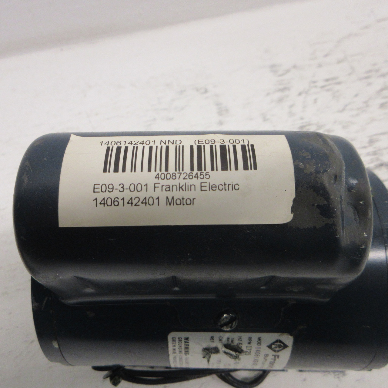 NEW Franklin Electric 1406142401 1/8HP 115V 1725RPM 1PH 3.0 FLA Cont. Ins B NNB (AH0981-24)