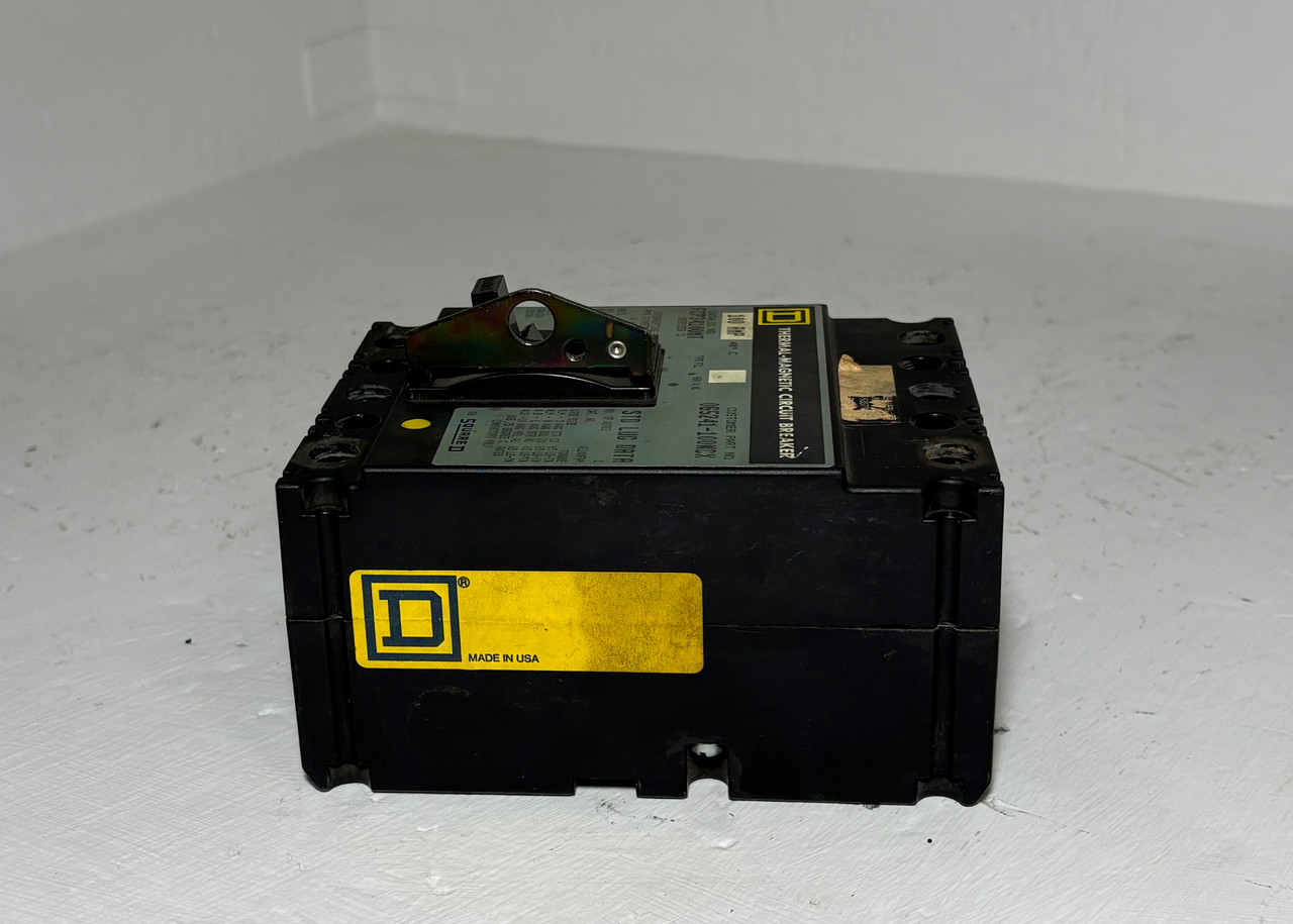 Square D FCP34100MT 100A Circuit Breaker 480V 3 Pole Type FCL 100 Amp FCP34100 (EM5828-1)