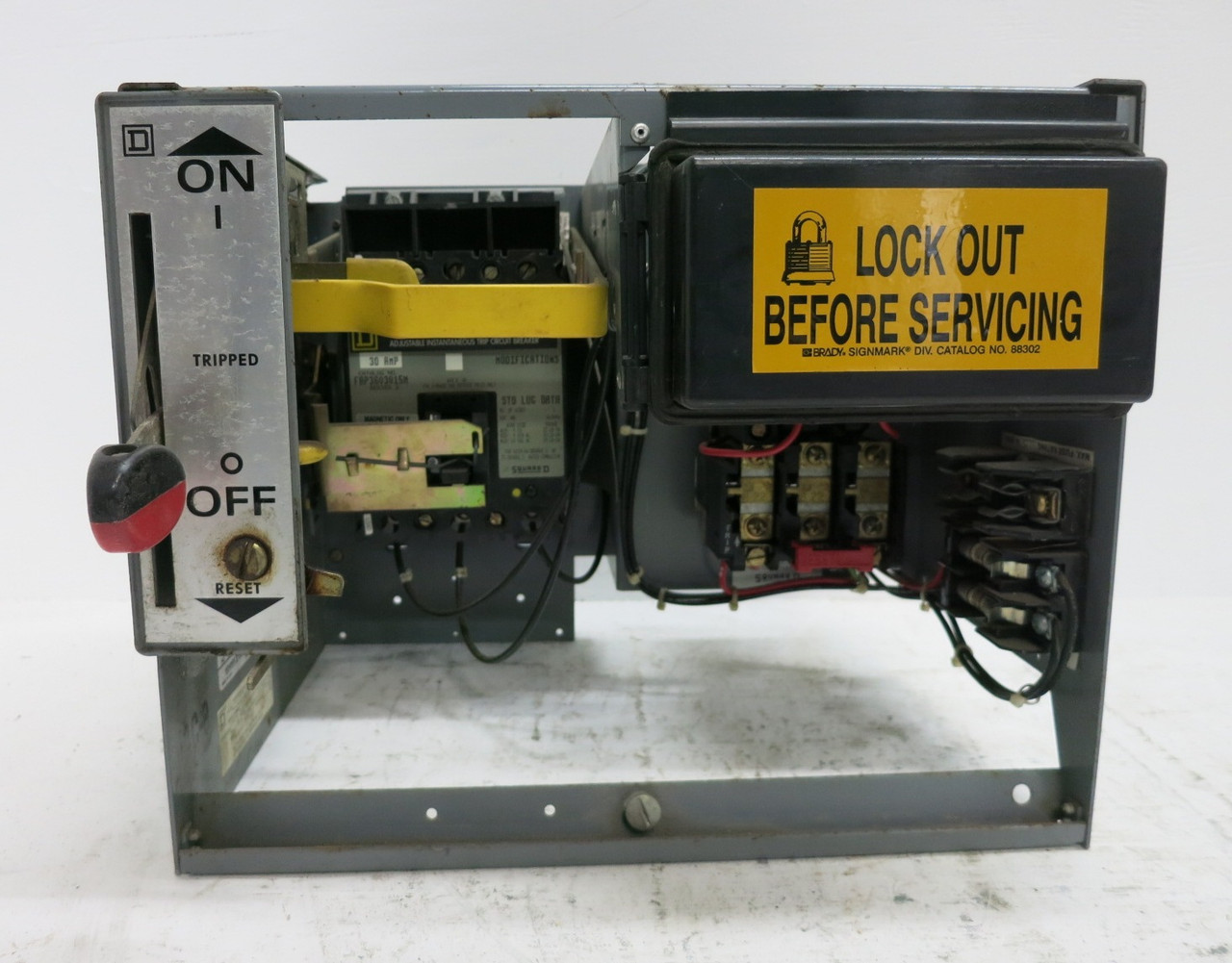 Square D Model 5 30A Breaker Size 1 Starter 12" MCC Bucket 30 Amp 8536SCO3S (DW7948-4)