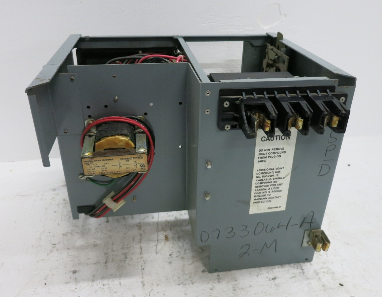 Square D Model 5 7A Breaker Size 1 Starter 12" MCC Bucket 7 Amp 8536SCO3S (DW7949-2)