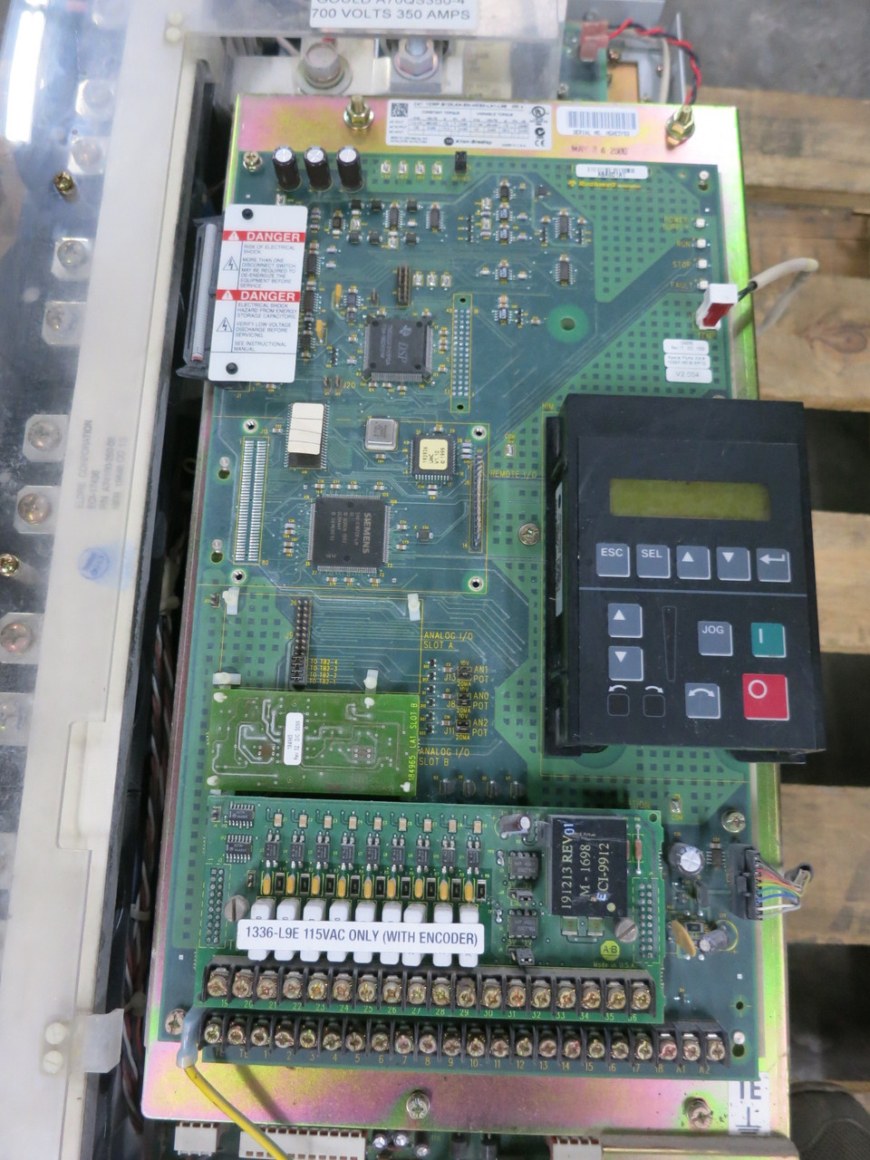 Allen Bradley 1336F-B125-AA-EN 125 HP AC VS Drive 480V 1336 Plus II VFD 480 VAC (DW7952-1)