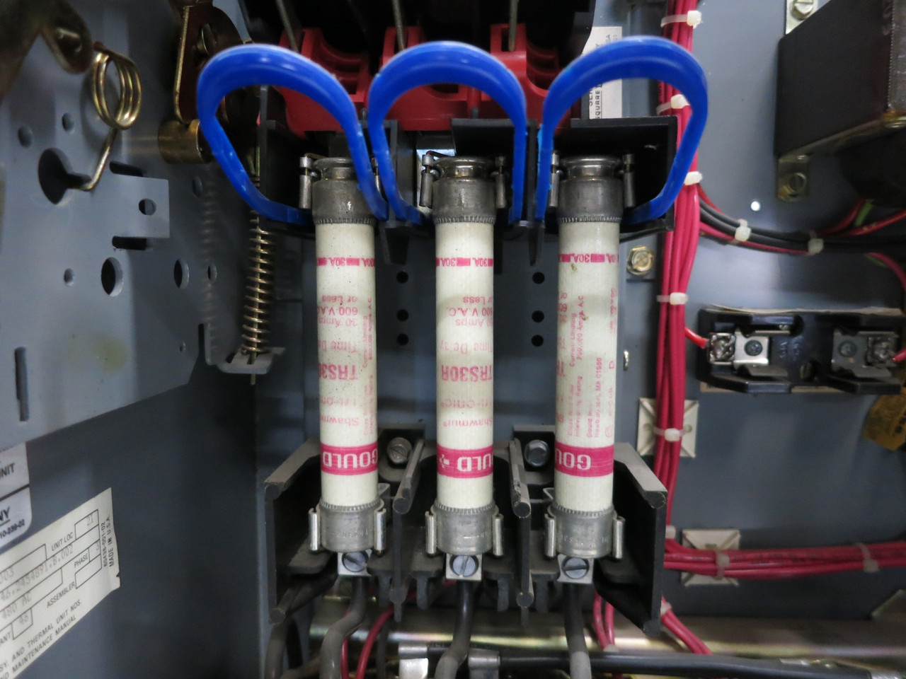 Square D Model 5 30A Fusible Size 2 Two-Speed Starter 24" MCC Bucket 30 Amp 8810 (DW7956-1)